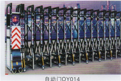 OY014新郑欧亚铁艺不锈钢收缩门