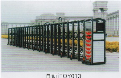 OY013新郑欧亚铁艺不锈钢收缩门